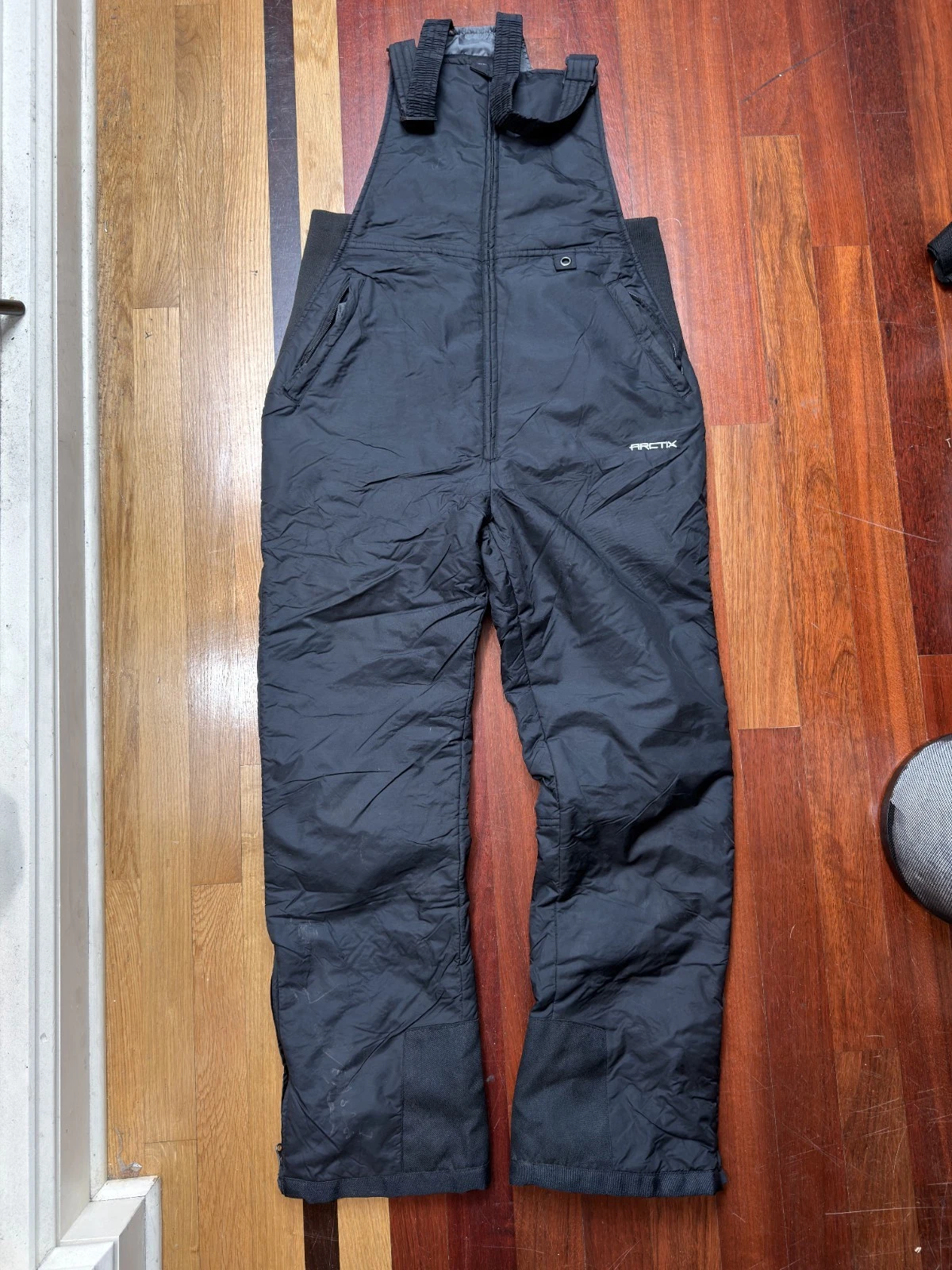 Arctix Essential Insulated Bib Overalls Mens Medium Black Regular Fit Winter Ski
