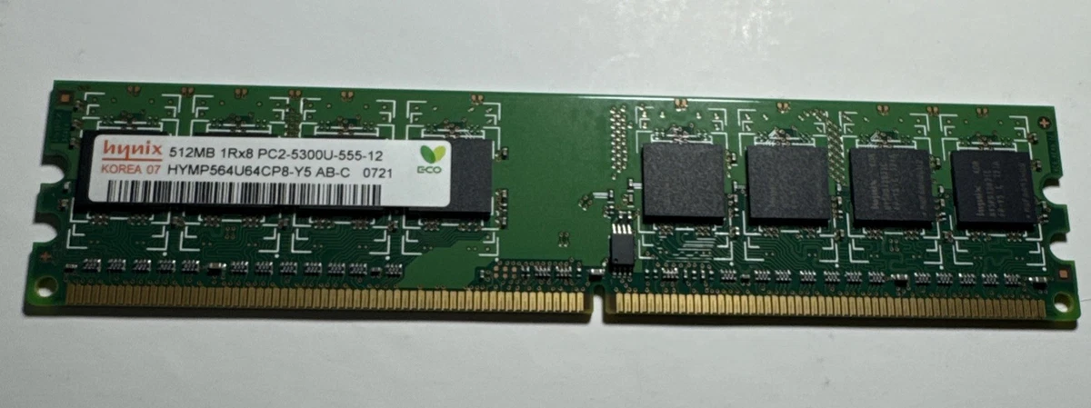 DDR 512 SK Hynix メモリ PC2-5300 Hynix PC2-5300 DDR2-667 Computer Memory (RAM) 512 MB Capacity per