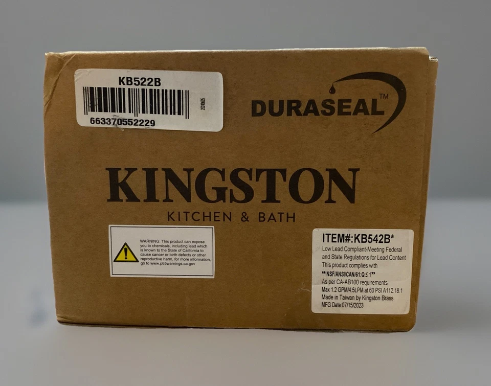 "Grifo de baño Kingston de latón KB522B Americana de 4"" - latón" Foto 4 de 4