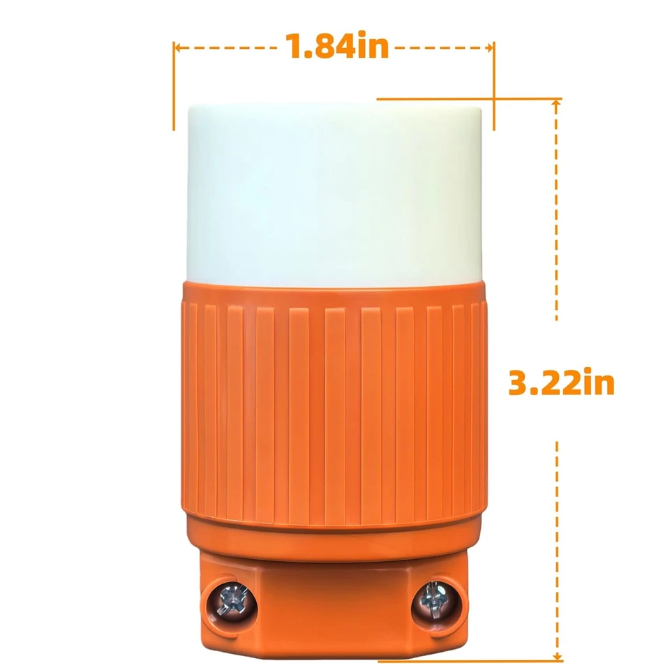 NEMA L5-30R Receptor de Bloqueo Generador Bloqueo Giratorio Bloqueo Adaptador Conector, 30A 125V Foto 4 de 4