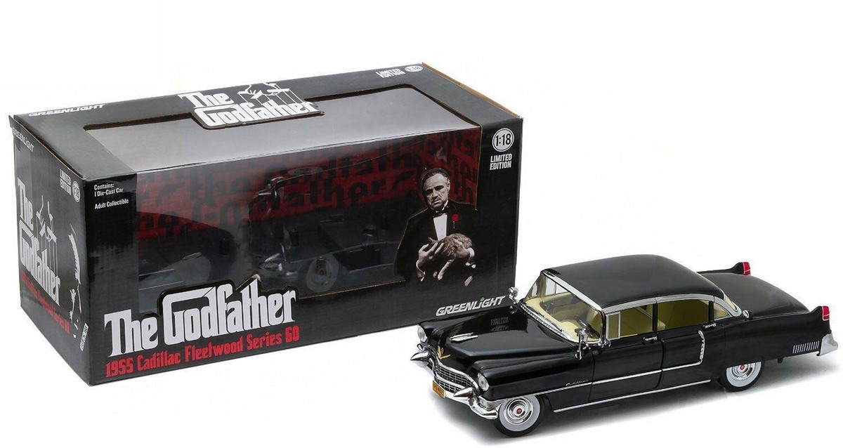 The Godfather 1955 Cadillac Fleetwood Series 55 1:18 Greenlight