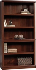 Sauder Miscellaneous Storage 5-Shelf Bookcase/ 69.76", Select Cherry Finish 