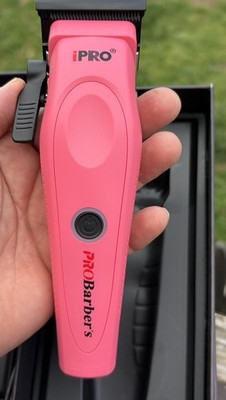 Pro Barbers Cordless Clipper Pink Rechargeable Brand New Free Shipping