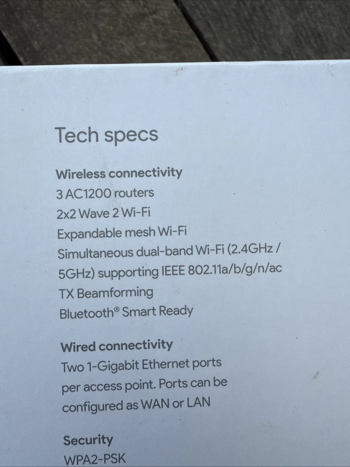 NEW Google Model AC-1304 AC1200 Wireless Router 3 Pack Home Wi-Fi Mesh System - Image 3 of 4