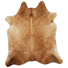 Premium Kuhfell Teppich XXL Rinderfell L185 x B215 cm beige creme K328