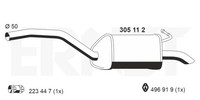 Ernst EndschalldäMpfer NachschalldäMpfer 305112 FüR Ford Mondeo Galaxy MAX BA7 4