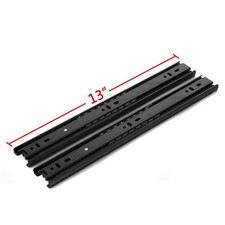 Drawer Slides 13 Inch Ball Bearing Full Extension 3 Section Slide Track Mount...