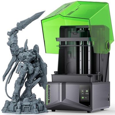 ELEGOO Saturn 4 MSLA Resin 3D Drucker, mit 10 Zoll 12K HD Monochrom-LCD-Bildschi