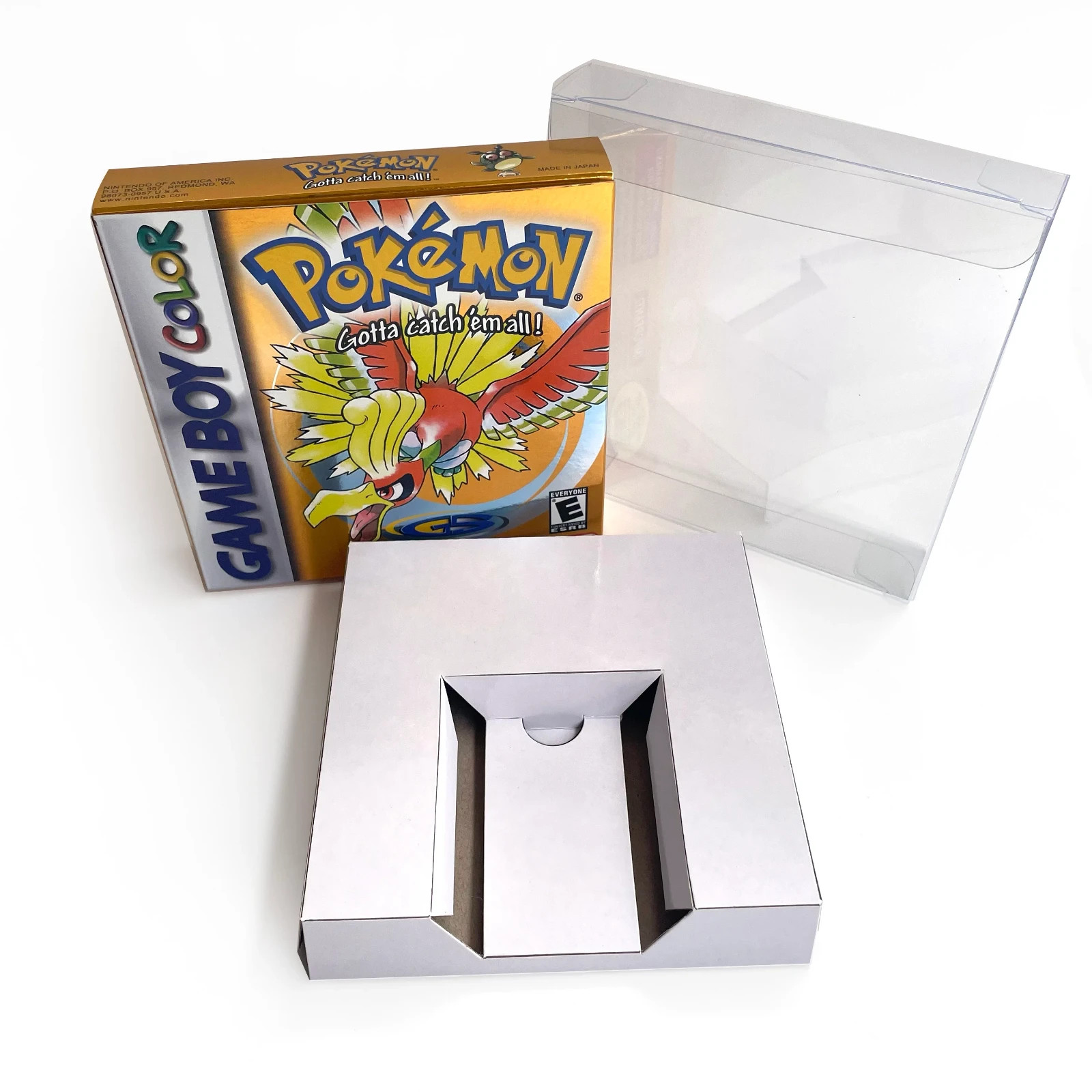 Boite Pokemon Gold GBC pour exposition vitrine rétrogaming