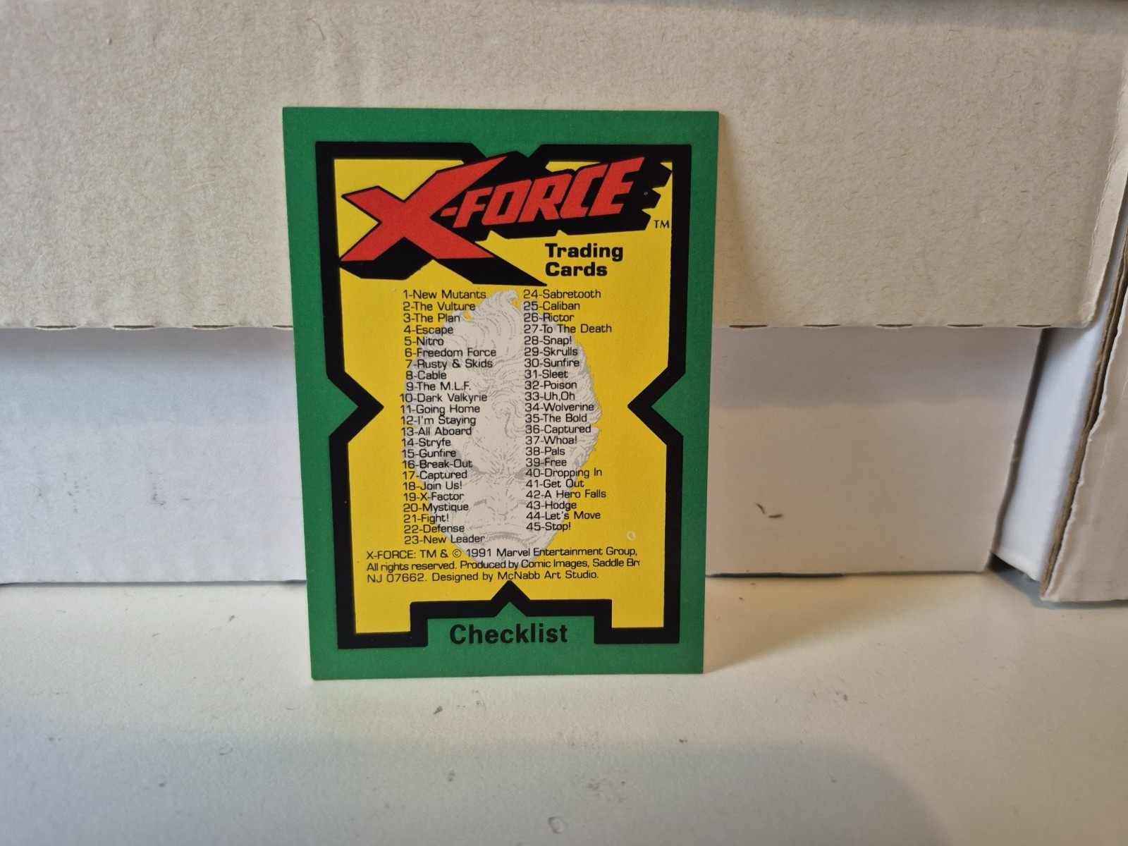 Marvel X-Force Trading Card Singles 1-90 (Comic Images, 1991) MULTIBUY BOX3