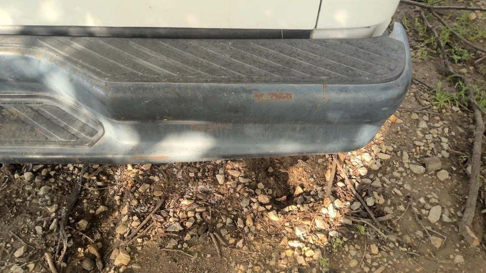 (LOCAL PICKUP ONLY) Rear Bumper With Step Bumper Painted Fits 94-14 FORD E150 VA Foto 2 de 2