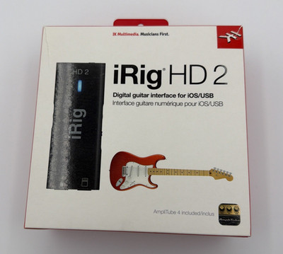 IK Multimedia iRig HD 2 Digital Guitar Interface for iOS USB PC Mac CIB
