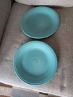 Fiesta HLC 10.5-inch Classic Rim Dinner Plates (2) In Turquoise