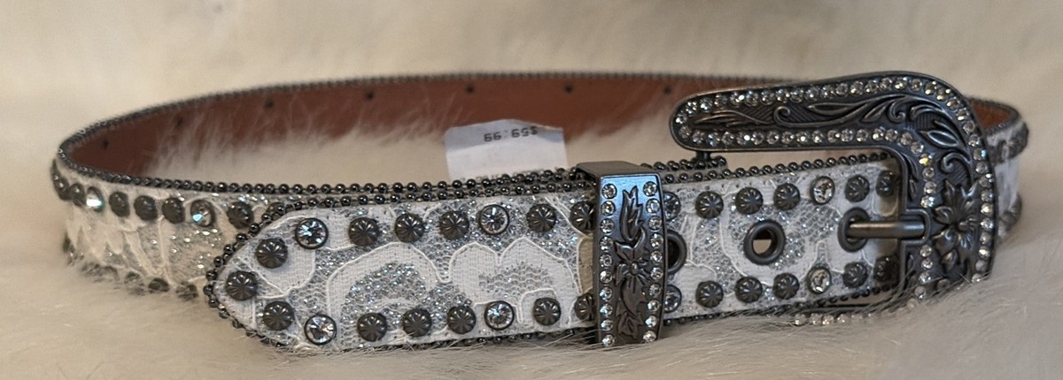 Shyanne Western Country Cowgirl Rodeo Rhinestone Lace White 