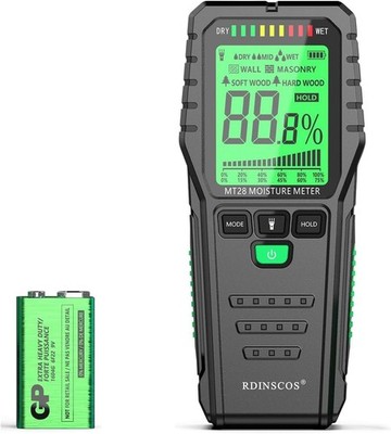 Pinless Moisture Meter for Wood Concrete Digital Wall Moisture Detector
