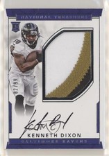 2016 Panini National Treasures RPS Rookie 2/99 Kenneth Dixon #129 Patch Auto ly9