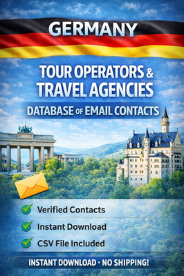 Germany Travel Agency & Tour Operator Email List 19K+ Contacts Download