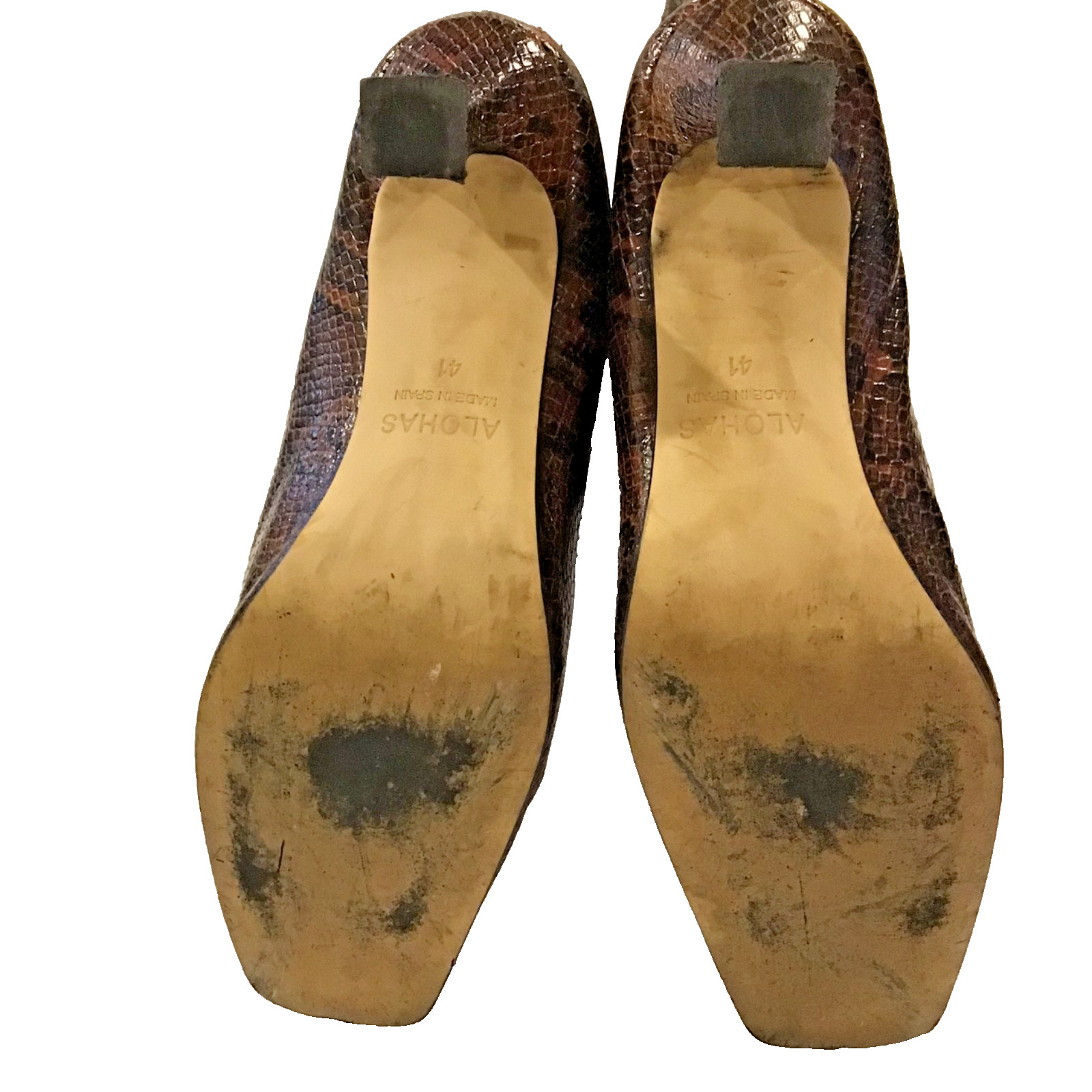 Alohas Python Print Knee High Billy Leather Boots… - image 9