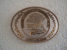 Vintage North American Hunting Club Life Member Belt Buckle " Great Item "