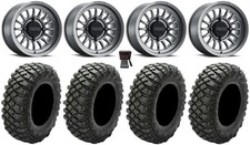Method 411 15" Ti (4+3) Wheels 32" Crawler XG Tires Polaris Sportsman