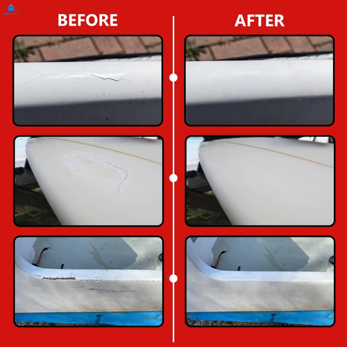Marine Fiberglass Repair Kit, 100ml White Gel Coat Kit for  - Picture 6 of 7