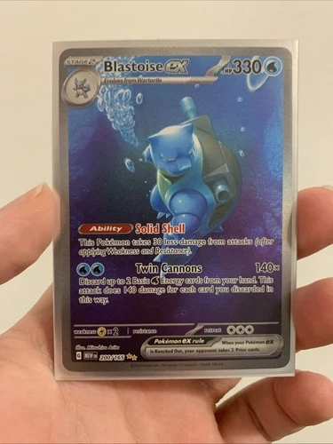 Pokémon TCG Blastoise EX Sir 200/165 Scarlet & Violet 151