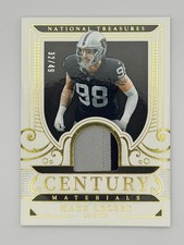 2025 National Treasures #93 Max Crosby Century Materials Gold /49