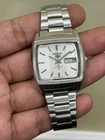 Vintage Seiko 5 SILVER Sunburst Dial Automatic 21 Jewels 6319-5020. Men's Watch