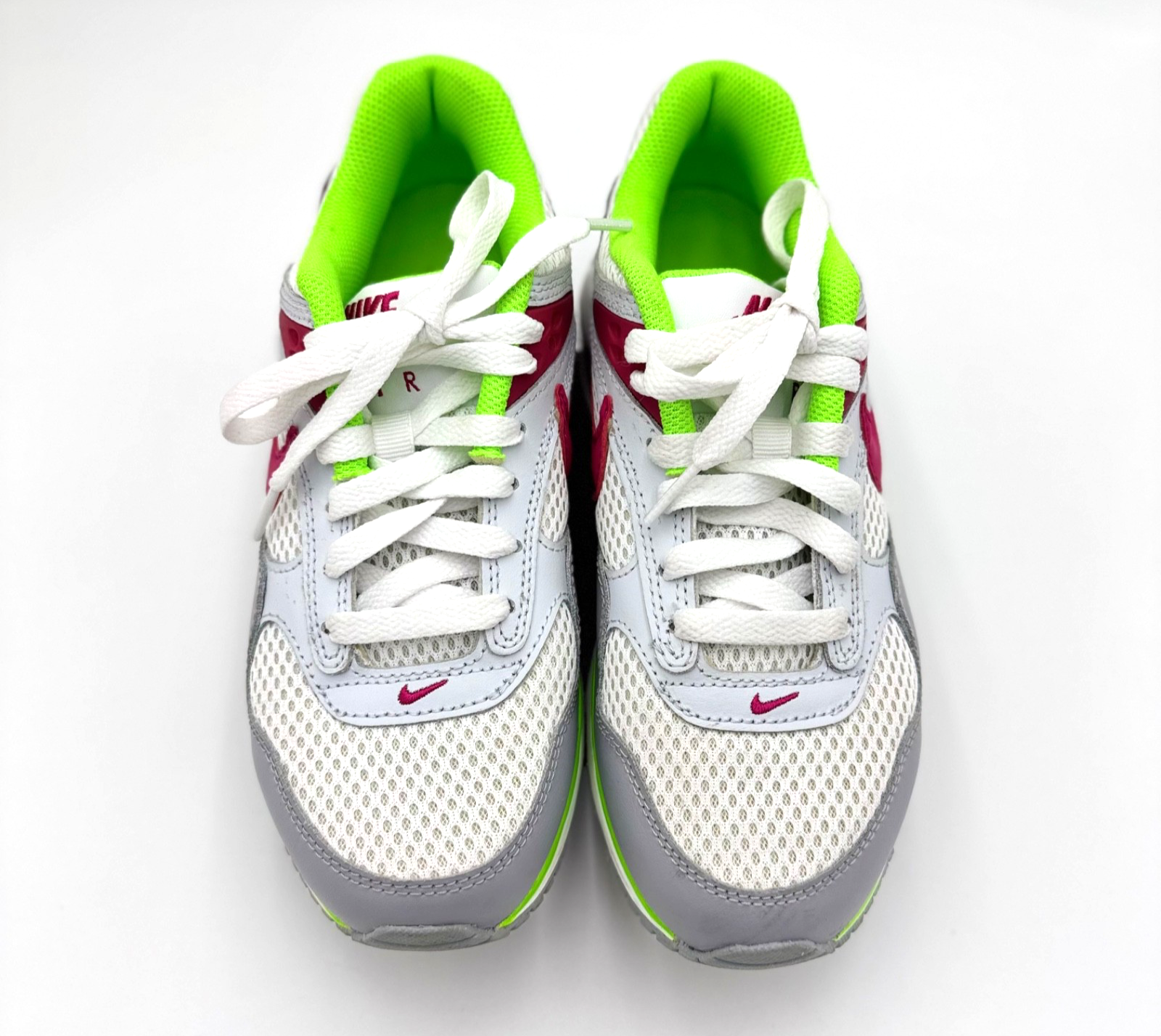 Nike Air Max Excee Women’s Size 6 White Pink Neon Green Pre-Owned Excellent