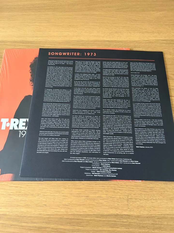 T. Rex - 1973 Songwriter - Demon Records - Vinyl LP - Marc Bolan - In Shrink - Image 4 of 4