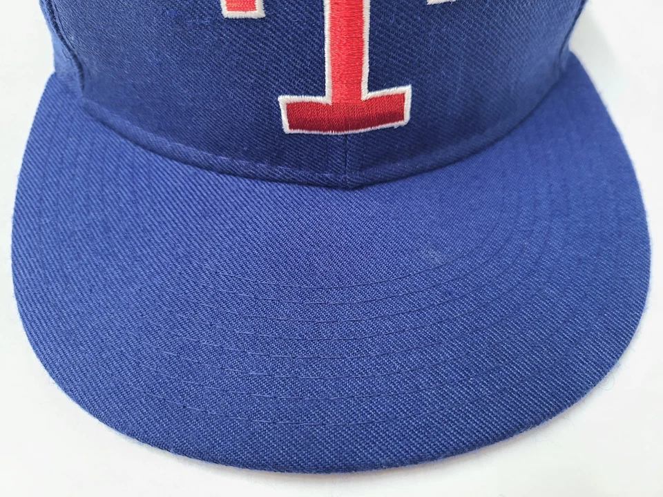 Vintage Texas Rangers New Era 59Fifty Pro Model Fitted 7 1/8 Hat Cap Wool MLB - Image 3 of 4