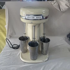 Vintage Hamilton Beach Triple 3 Head Milkshake Malt Maker Machine Model 40 DM