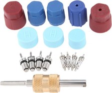 17Pcs Air Conditioning Valve Core Kit Accessories Refrigeration Valve Stem Core