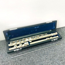 SANKYO Flute PRIMA ETUDE Ag925 Silver Head Operation confirmed w/Case, Rod, Bag