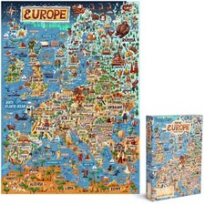 1000 Piece Map of Europe Jigsaw Puzzle by bopster