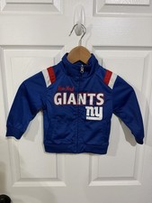 NFL Team Apparel New York Giants Blue Full Zip NFL Toddler Jacket Size 2T