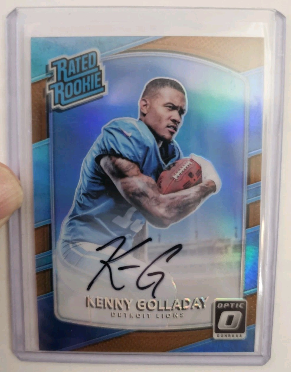 2017 Donruss Optic Rated Rookie Bronze Auto Kenny Golladay #175 Rookie Auto RC