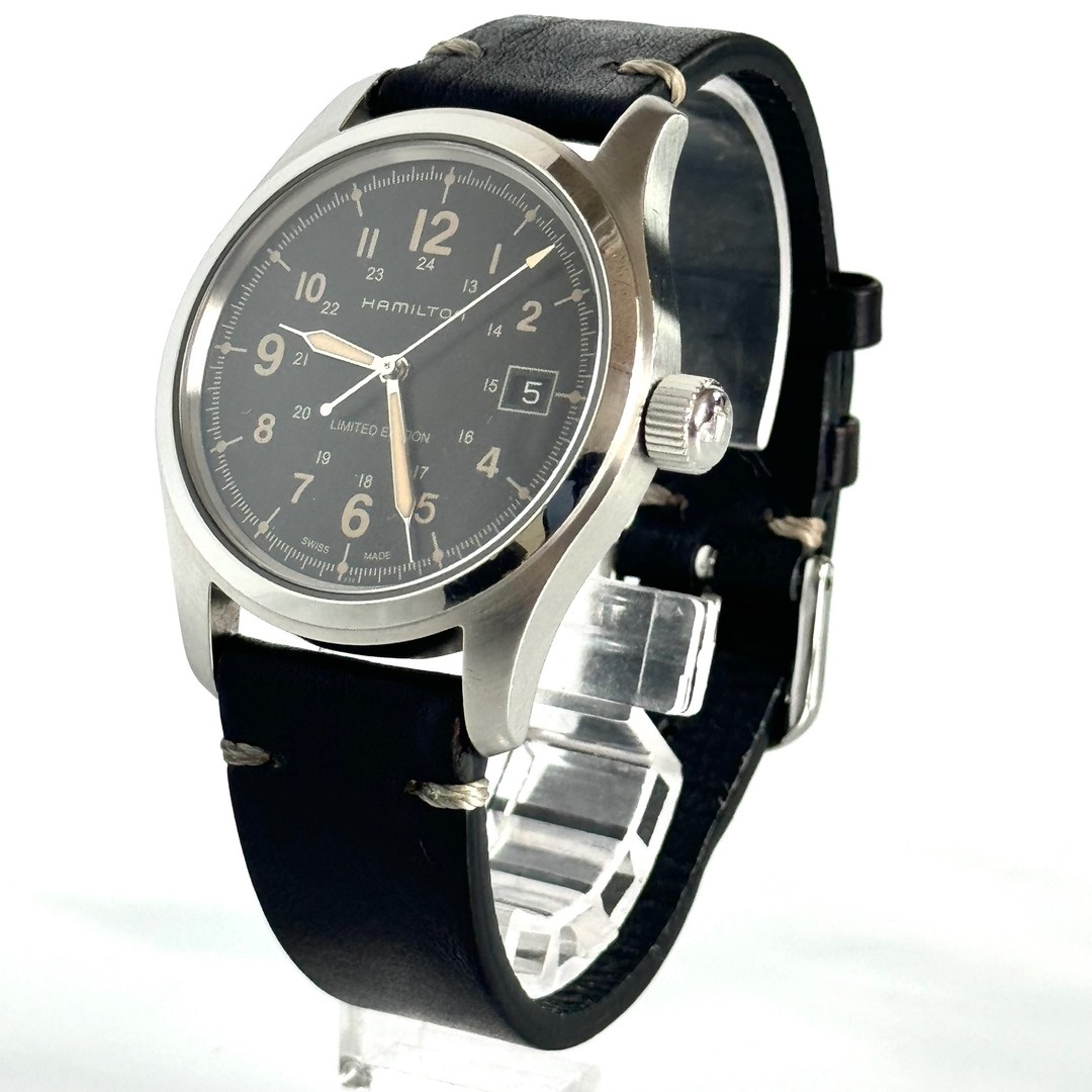 オファー 【限定品】ハミルトンカーキフィールドH89305933ナノ