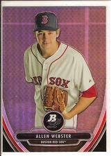 2013 Bowman Platinum Chrome Prospects Allen Webster Boston Red Sox #BPCP61