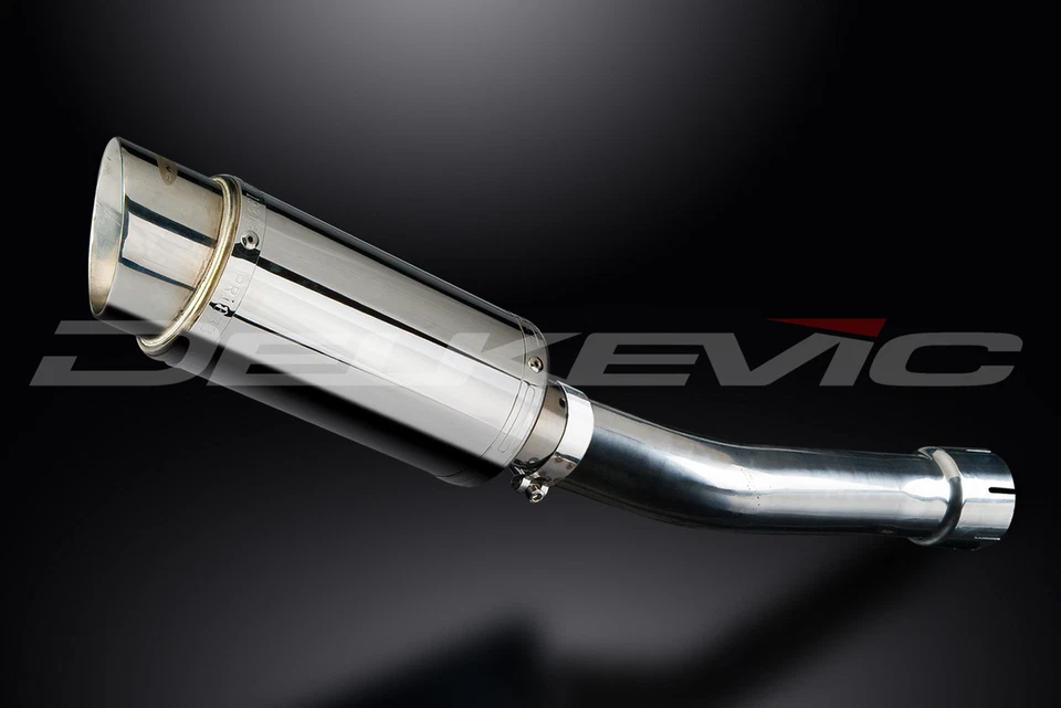 雅马哈 FZ-1 Fazer FZS1000 2006-14 一脚蹬 8 英寸圆形不锈钢排气消声器套件 — 第 3/4 张图片