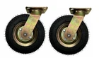 Set of Two 8” Pneumatic Air Tyre Wheel Swivel Heavy Duty Casters