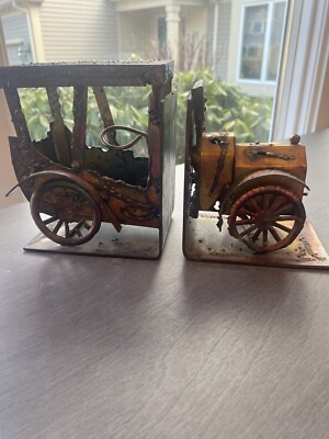 Vintage Brass/Tin Model T Bookends