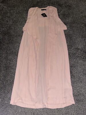 Neu mit Etikett Primark Damen-Cardigan hellrosa lang vorne offen Größe 6-8 EUR 34/36 (24)