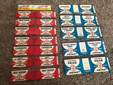 Vintage HEINZ 57 Baby Food Jar Labels HJ Heinz Co Pittsburgh New Not Used Lot 13