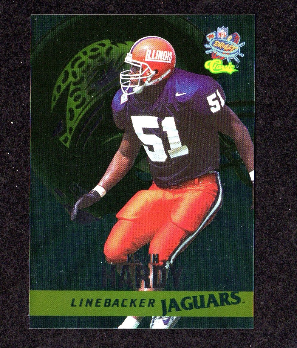 1996 Classic NFL Draft #2A Kevin Hardy Jaguars Illinois Rookie Card NM/MT to MT