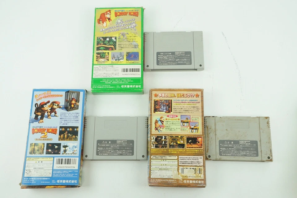 Super Donkey Kong 1 2 3 SNES Nintendo Super Famicom Box From Japan - Image 2 of 2