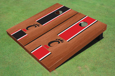 University Of Cincinnati Rosewood Alternating Long Stripe Cornhole Boards