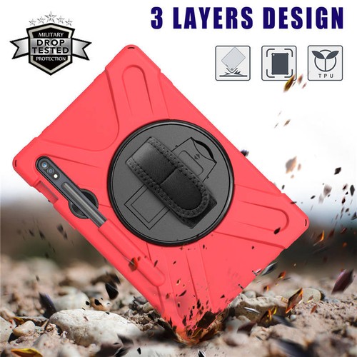 Shockproof Case Rotating Stand Cover For Samsung Galaxy Tab S6 S7 S8 11" 12.4" - Picture 13 of 78