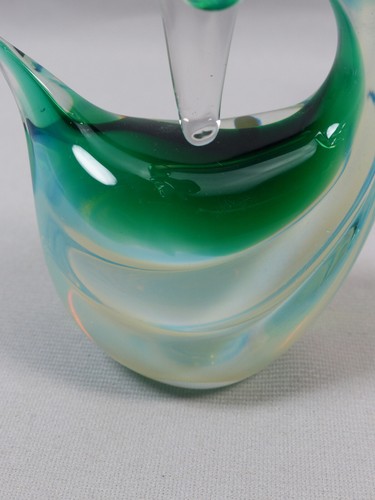 Vintage MCM Antonio da Ros für Cenedese Murano Sommerso Opal Kunstglas Schwäne - Bild 9 von 11