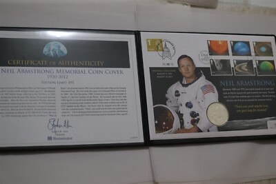     USA RARE NEIL ARMSTRONG MEMORIAL COVER ONLY 495 MADE B78 #337 CG4